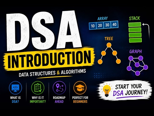 DSA for beginners #1:What is DSA? Prerequisites & Complete Roadmap