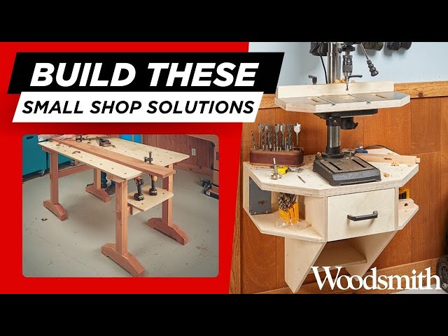 2 Must-Have Small Shop Projects | Drill Press Center & Sawhorse Workbench
