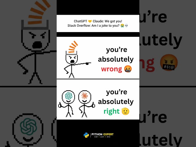 ChatGPT & Claude Thought They Replaced Stack Overflow…💀😂 #developer #programming #coding #ai #aitool