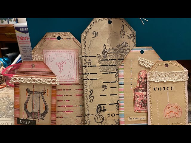 Using Player Piano Rolls for Junk Journal Tags