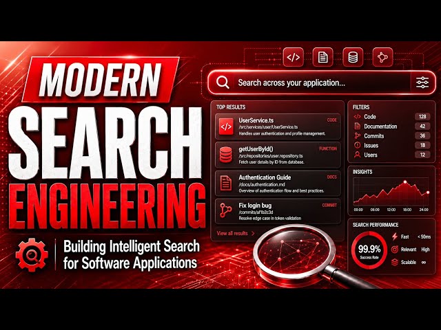 Modern Search Engineering | Building Intelligent Search for Software Applications | Uplatz
