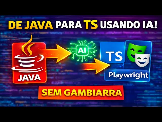 Converti um projeto inteiro com IA: de Java/Selenide para Playwright/TypeScript (sem gambiarra)!