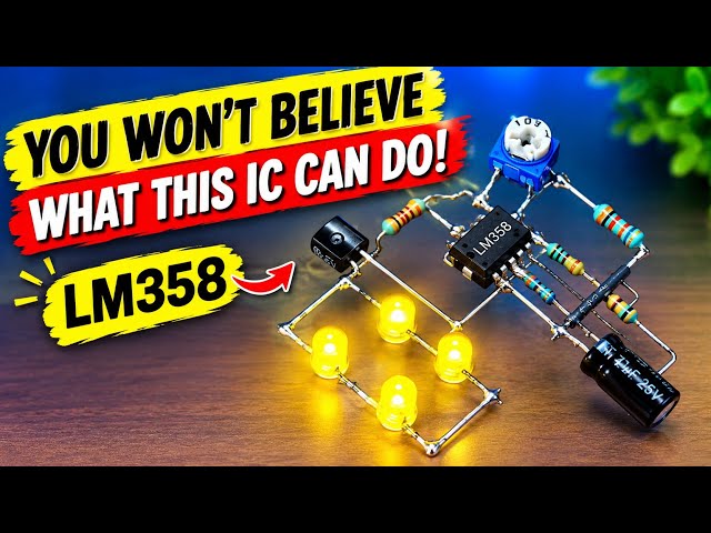 You Won’t Believe What This LM358 IC Can Do! | Amazing Breathing LED Circuit @Shaktitechshakti 