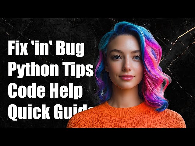 How to Fix Multiple Repeated 'in' Keyword Issues in Python Code