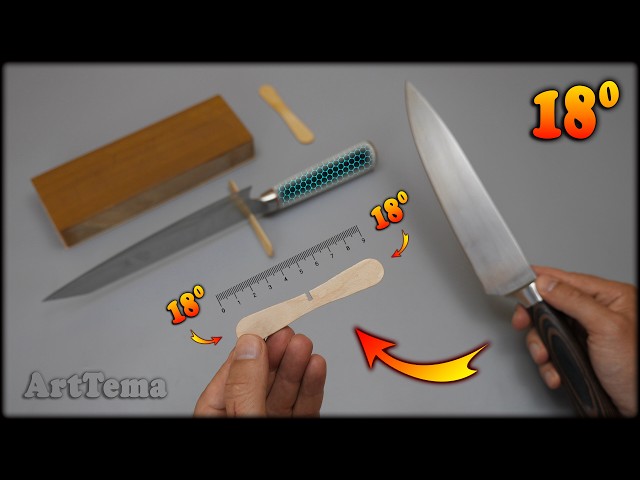 DIY Jig for Whetstones 💡 Sharpen Knives Like a Pro 🔪 Hold Perfect Angle & Get Razor Sharp Knives ❗