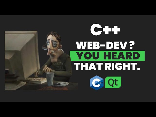 React? Nah. I Used C++ for My Website | C++ | QT | Website development