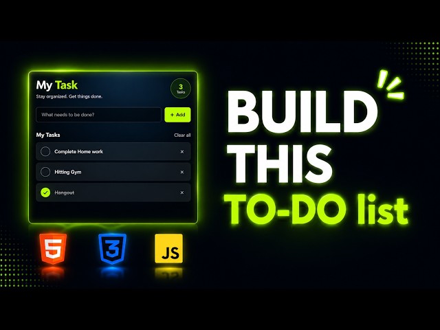Build a To-Do List with JavaScript | Beginner Project