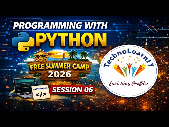 Programming With Python - Free Summer Camp 2026 | Session 06 | Printing Numeric/Character Patterns