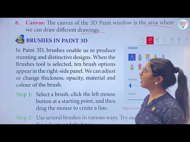 Chapter 6 Using Paint 3D | Computer Class 3 | Smart Lecture | Kohinoor Study Well