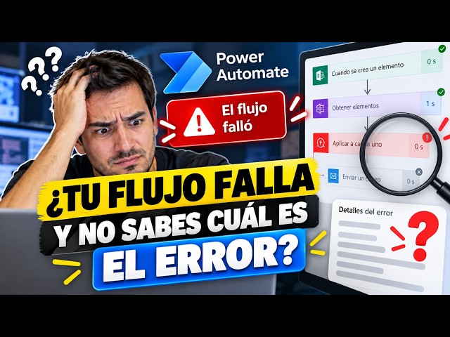 ¿Tu flujo de Power Automate falla y no sabes por qué? 🔍 Aprende a encontrar el error