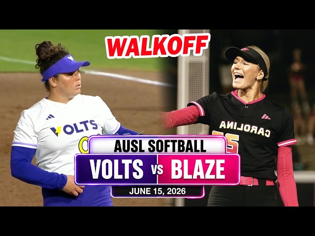 Texas Volts vs Carolina Blaze Full Game, Jun 15 26 | Athletes Unlimited Softball League (AUSL) 2026