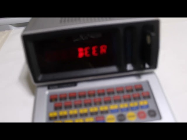 Mini Computer Computron Sears 1986 Vintage Talking, Works