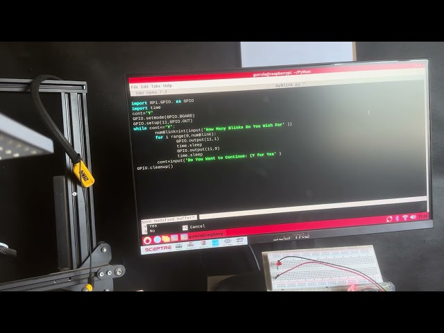 LED Blink Project Python - GPIO Paul McWhorterHomework –
