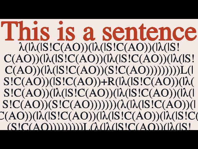 Turning set theory into the world's worst conlang