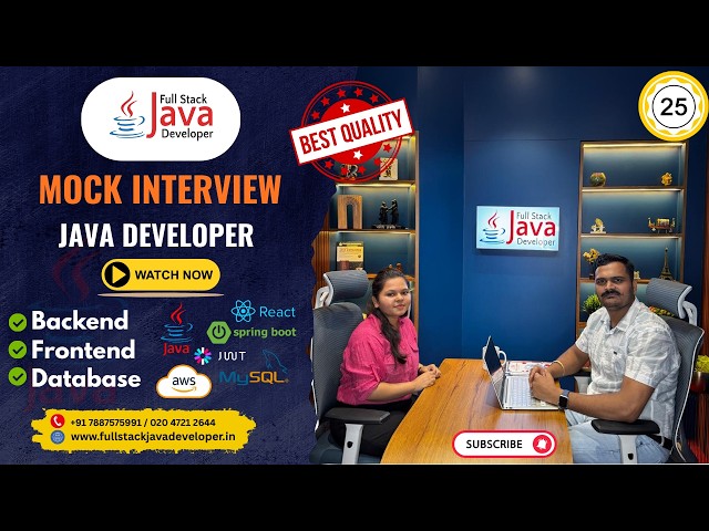 3+ Years Banking Domain Experience Mock Interview | Java Full Stack Interview Questions