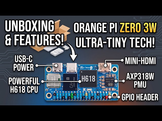 Orange Pi Zero 3W Review | Better Than Raspberry Pi Zero 2 W? Full Hardware Tour