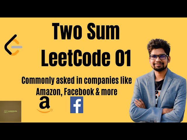 Leetcode two sum [twoSum] | Facebook Coding Interview | Java | Python