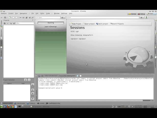 KDevelop Tutorial #1 - Creating CMake-based C/C++ Project from Template