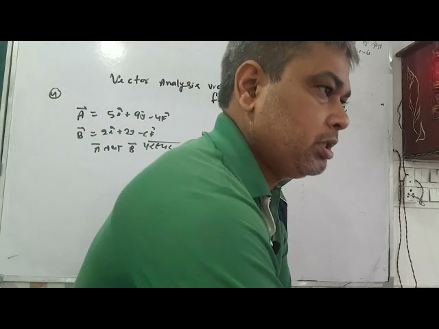 Vector analysis video 7 for 11 th phy ,tgt science ,pgt phy ,