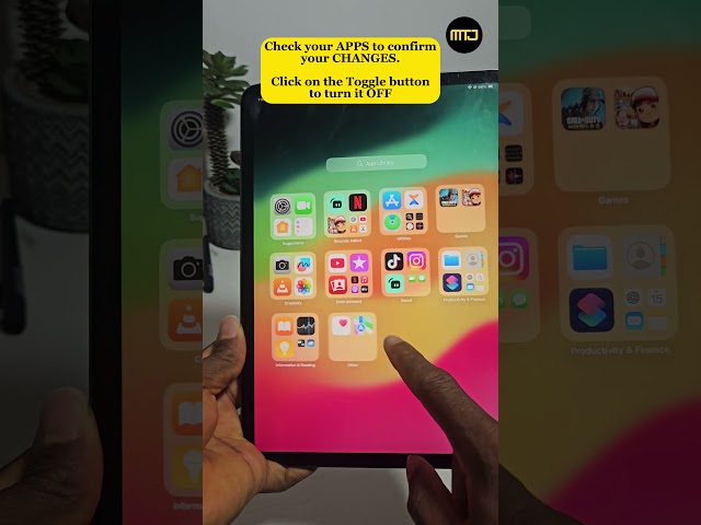 iPad Apps Icon Size - How to Switch to Large/Small Icon Size