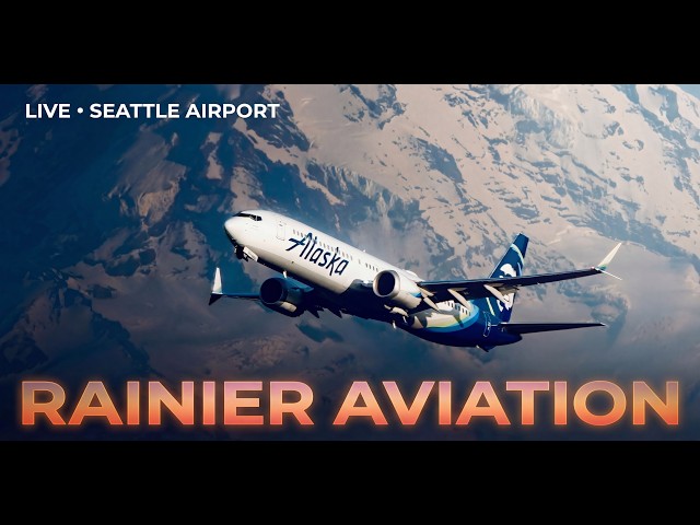 🔴 LIVE Plane Spotting Seattle Airport (SEA) | 4K Broadcast with Live/Original ATC Audio