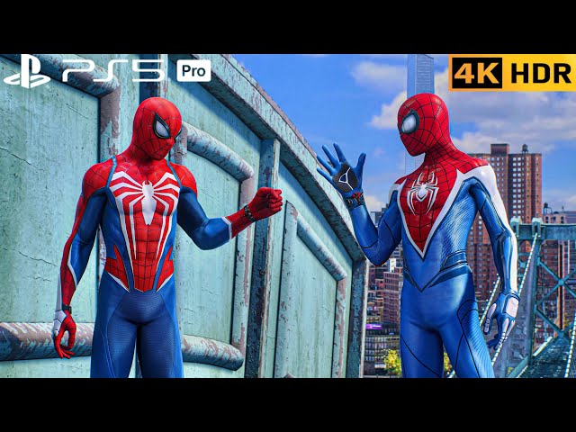 (PS5 PRO) Advanced Spidermen 2 Join to Take down Kraven Hunters | 4K HDR |