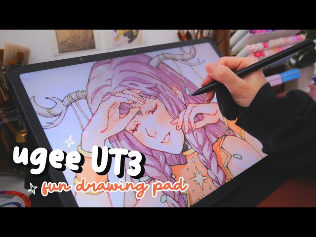 ​✨​ budget drawing pad! 🌿​ UGEE UT3 unboxing and test!