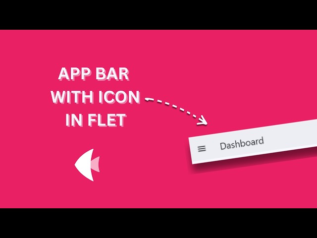 How to Create a AppBar in Flet (Python)