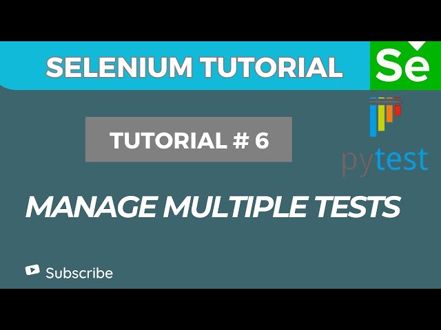 How to Organize Multiple Tests in Pytest | Complete Guide