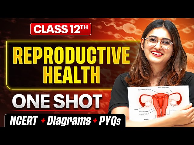 Reproductive Health Class 12 One Shot 🔥 | NCERT + PYQs | Biology Chapter 3 | By Aarushi Ma'am