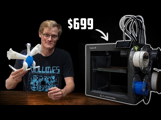 4 Toolheads, Zero Purge Waste. $699?! | Flashforge Creator 5 Review
