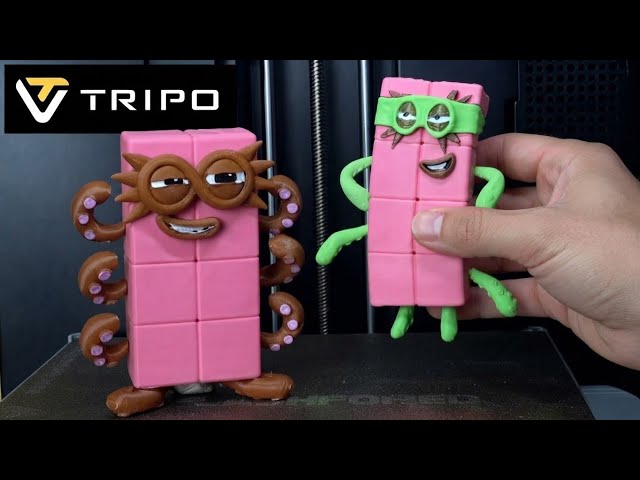 How to 3D Print Octoblock & Octonaughty with Tripo AI (Easiest Beginner Guide)