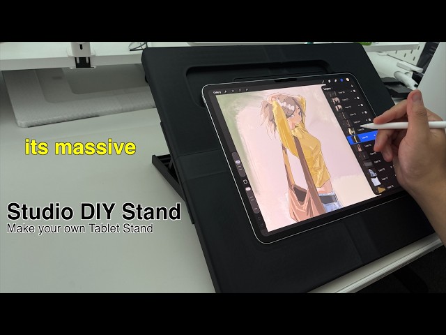 3D Printed  Adjustable iPad Drawing Stand for Artist| Studio DIY | Tablet Stand