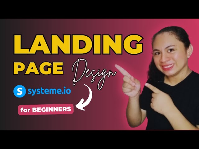 Build A Simple Lead Generation Funnel with Systeme.io (Tagalog Tutorial)
