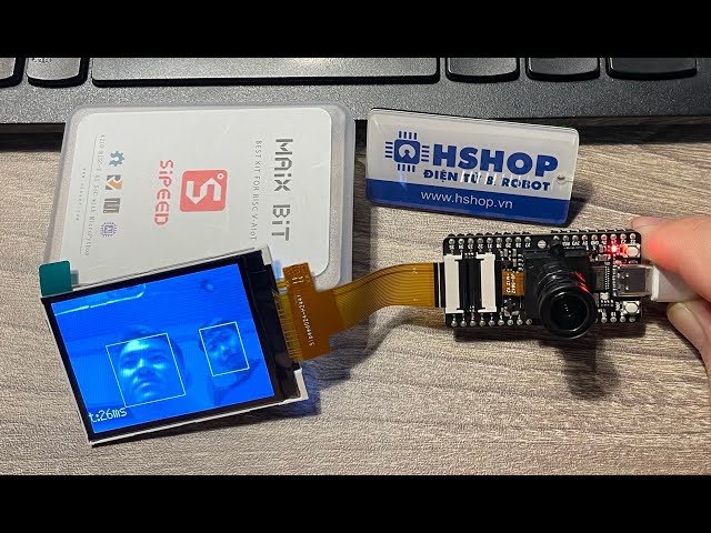 AI Face Detection Image Processing with Sipeed Maix Bit RISC-V K210 Circuit