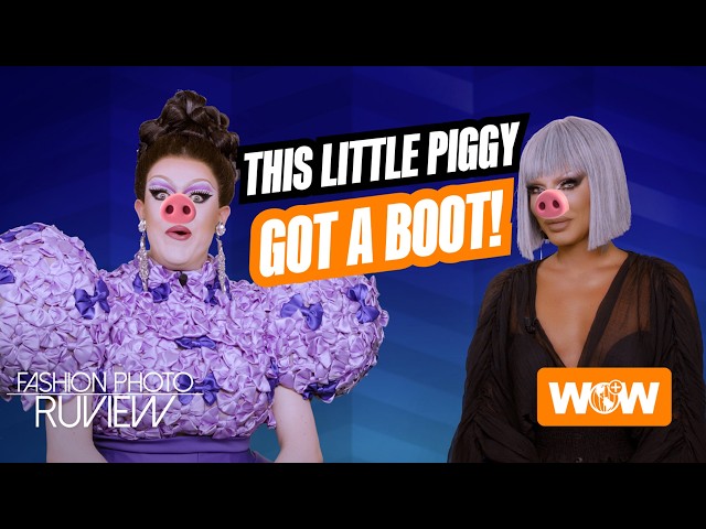 RuPaul’s Drag Race UK | This little piggy got a BOOT! | Fashion Photo RuView