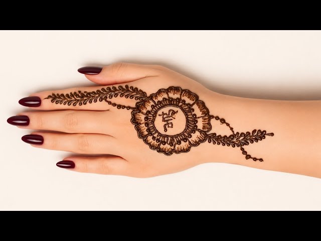रक्षाबंधन स्पेशल_Simple & unique mehndi design for back hand| letest mehndi design|mehandi ka design