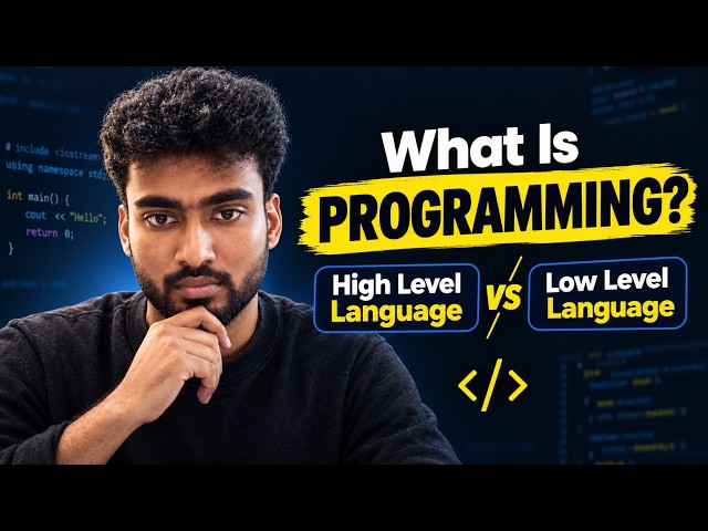 What Is a Programming Language? High-Level vs Low-Level Languages