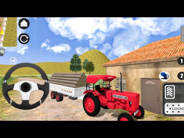 Tractor Trolley Farming Gameplay 😡🚜 | Indian Tractor Game | Indian Farming Gameplay