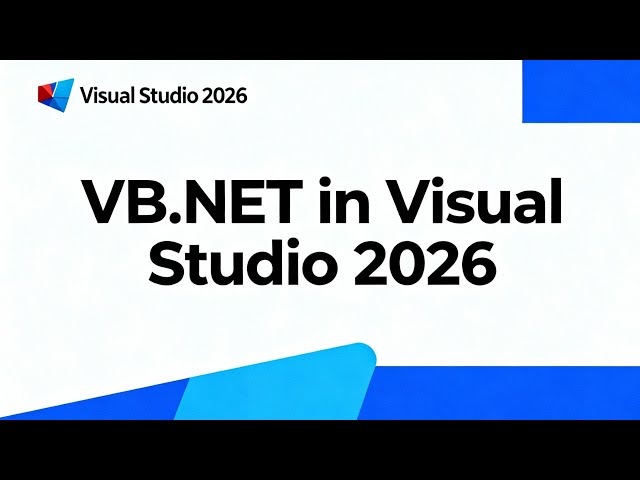 VB.NET in Visual Studio 2026 (Visual Basic)