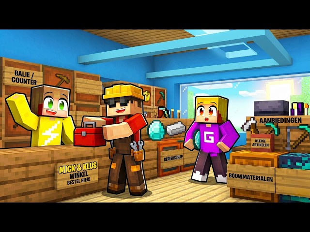 Samen Met Klus Een Winkel Beginnen (Minecraft Survival)
