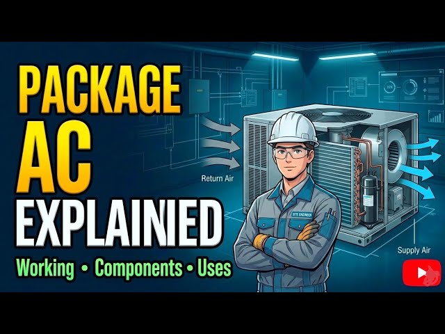 Package AC Explained | Working, Components & Applications | HVAC Basics | MEP Simplified