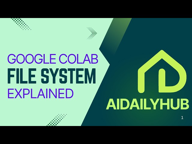 Colab's Hidden File System EXPLAINED (Most Users Don't Know This)