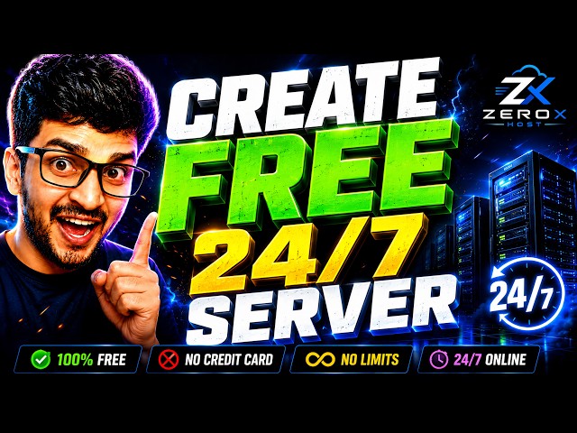 How To Make Free Minecraft Server 24/7 JAVA + PE Cracked | Best Free 24/7 Minecraft Server Hosting✅