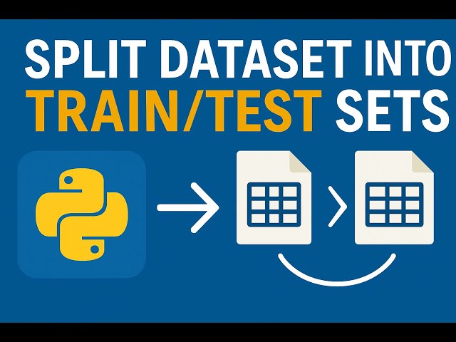 🧪 Split Dataset Into Training and Test Set in Python | Prepare ML Pipeline for AWS Lambda