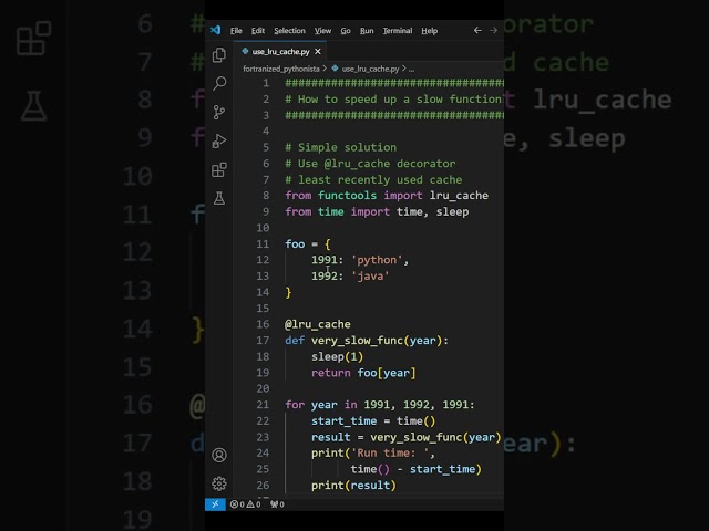How to speed up a slow function #python