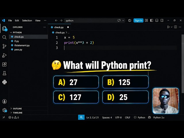 I Bet You Can’t Get This Python Output Right! 😈 #Shorts