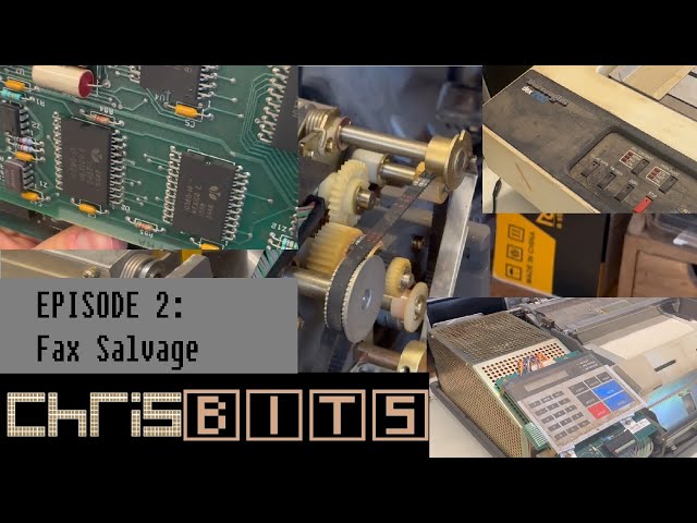 Salvaging Parts from Burroughs Fax Machines + Update - ChrisBits Ep.3