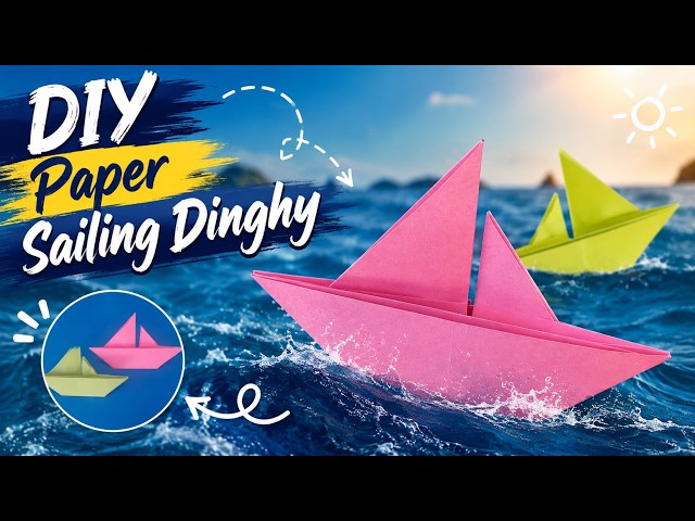 DIY Paper Sailing Dinghy #origami