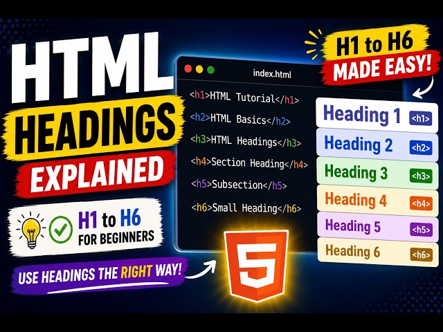 HTML Headings Explained | H1 to H6